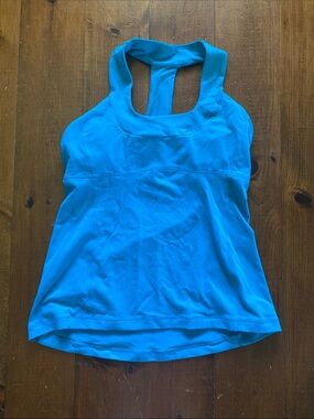 lululemon athletica Bright Turquoise Racerback Tank Top